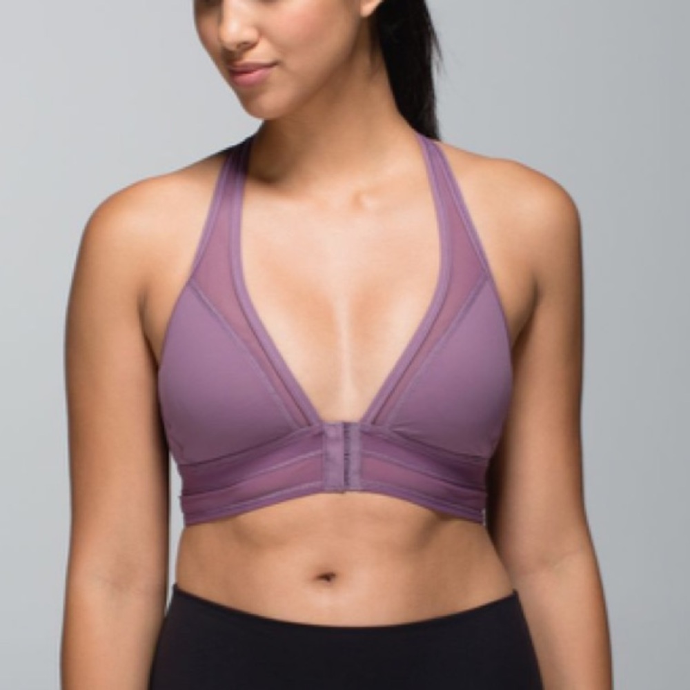 Lululemon Seek The Heat Bra In Purple Fog | Size 10